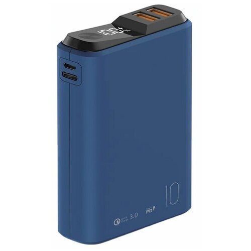 Внешний аккумулятор Olmio QS-10 20W 10000 mAh темно-синий внешний аккумулятор olmio ql 10 22 5w 10000 mah красный