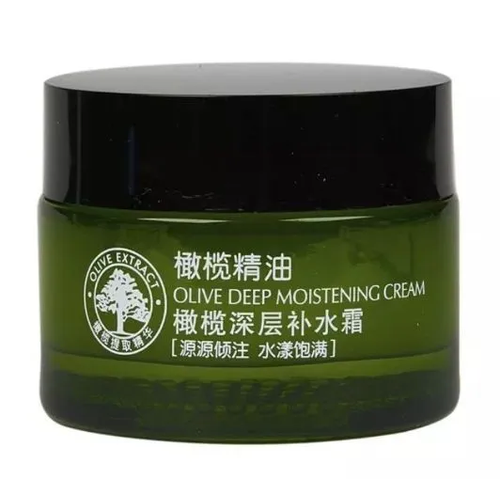 Caimei Olive Oil Крем для лица с маслом оливы, глубоко увлажняющий, 50г (банка)