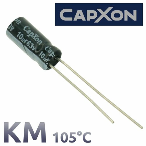 10мкФ 63В / KM / 5x11 / 105 С / конденсатор электролитический (50шт)