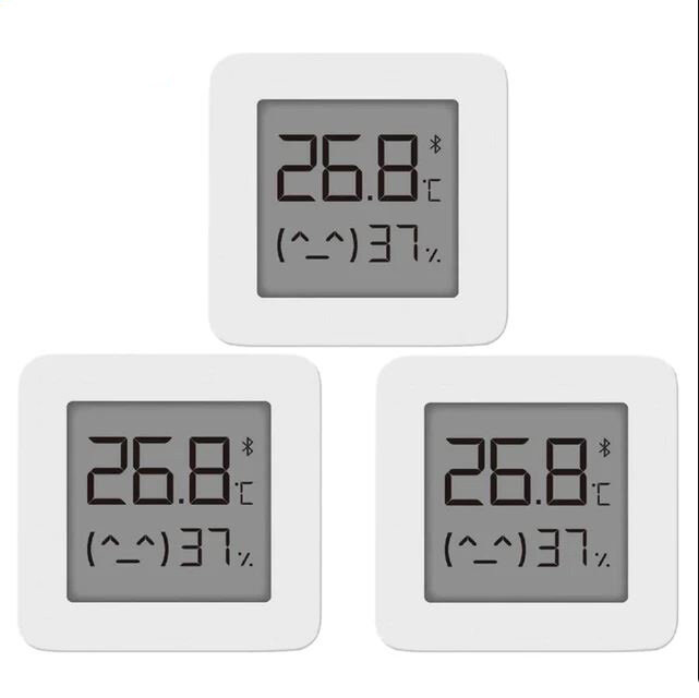 (комплект 3 шт) метеостанция умный дом Bluetooth Hygrothermograph 2 (LYWSD03MMC)