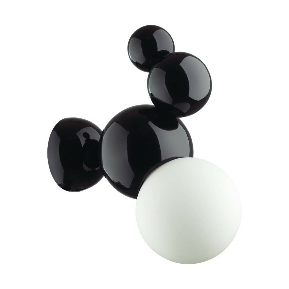 Lumion 6566/1W MODERNI LN25 черный/белый матовый/металл/стекло Бра E27 1*40W 220V BLASEN