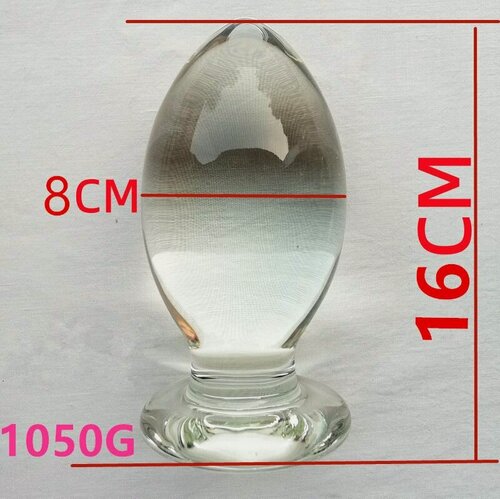 Изображение товара Большая стеклянная анальная пробка, секс-игрушка для взрослых