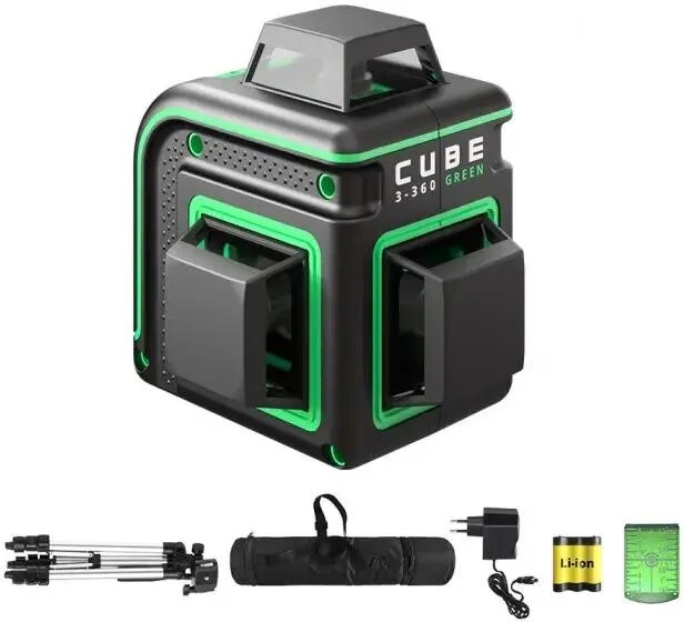 Лазерный уровень ADA Cube 3-360 GREEN Professional Edition А00573