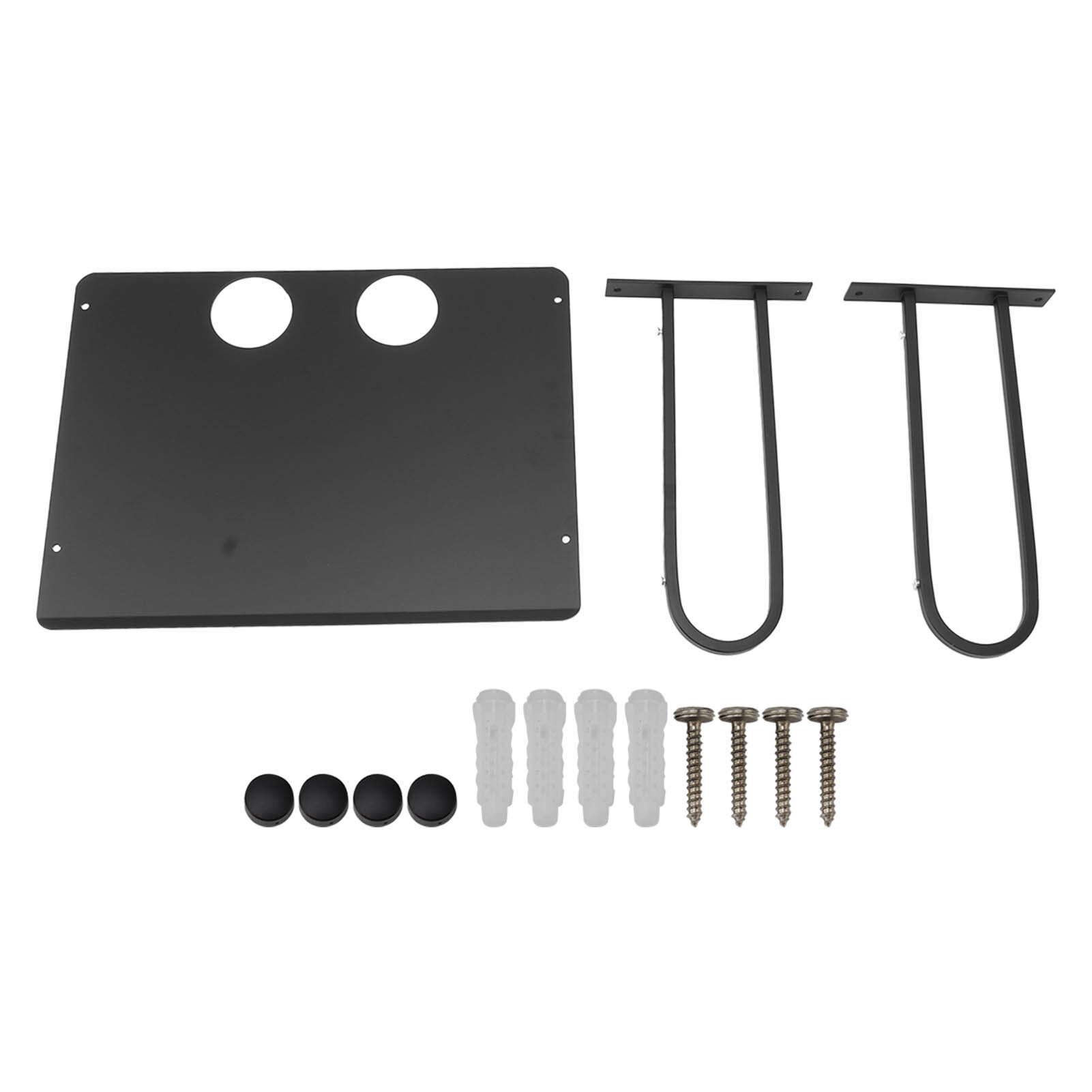 Настенная полка для проектора Алюминиевые плавающие полки для проектора для маршрутизатора ТВ-приставка DVD-плеер Кабельная коробка Черный