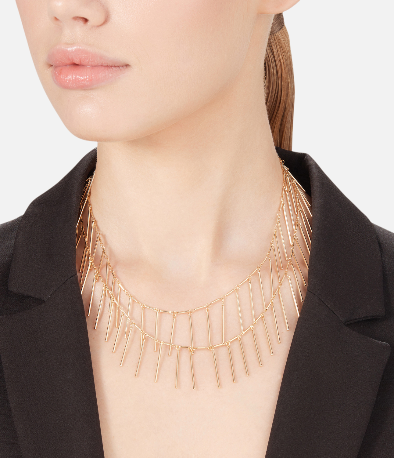 Колье FETISH, 2 шт., длина 55 см, золотистый/розовый — фото 1