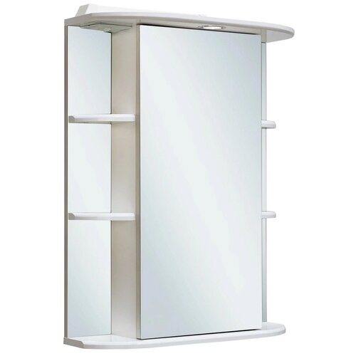 Зеркало шкаф для ванной / с подсветкой / Runo / Гиро 60 / полка для ванной