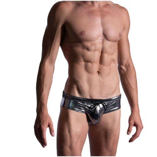 фото Плавки - брифы "m2196 - beach cheeky brief black" / manstore / серебристый / размер m