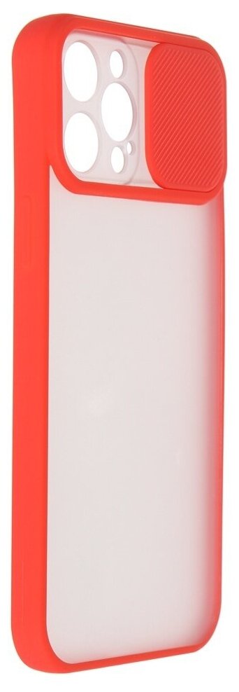 Чехол защитный TPU+PC с крышкой LuxCase для Apple iPhone 12 Pro Max, Красный, 2 мм - фото №2