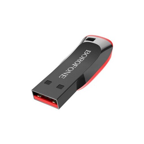 USB флеш-накопитель BOROFONE BUD2, USB 2.0, 8GB, черный