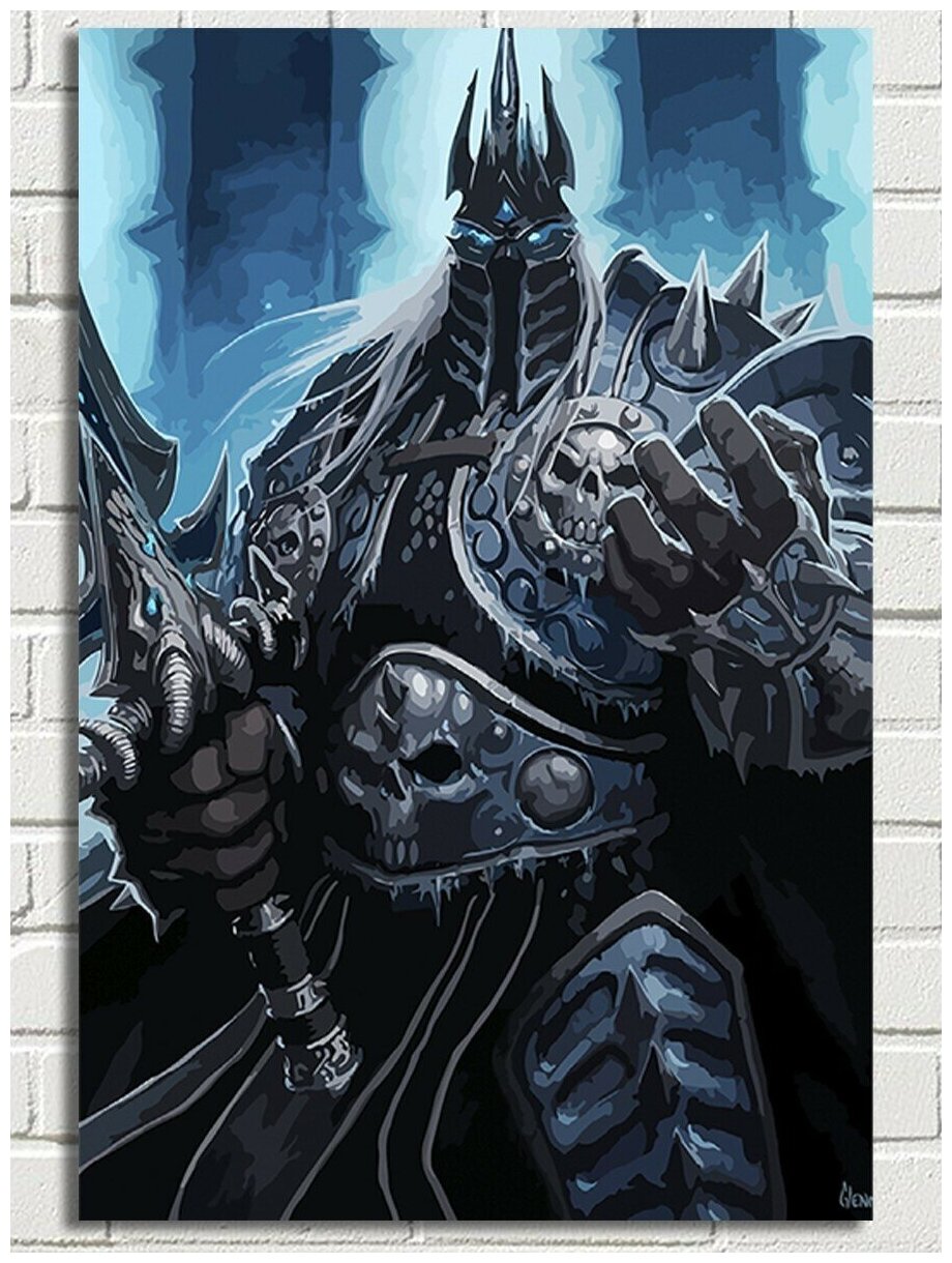 Картина по номерам игра Warcraft WOW World of Warcraft - 6745 В 60x40