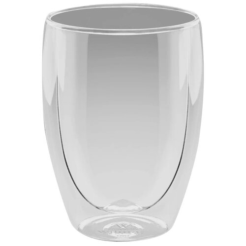 Стакан Wilmax с двойными стенками WL-888733/A, 300 мл, 1 шт., прозрачный