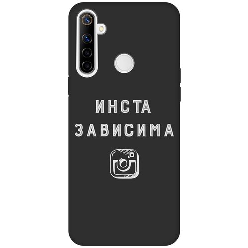 Матовый чехол Instaholic W для realme 5 / 6i / C3 / Рилми 5 / 6 ай / С3 с 3D эффектом черный