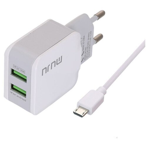 MUJU MJ-A02 ЗУ с USB 2.4A + кабель microUSB(набор)