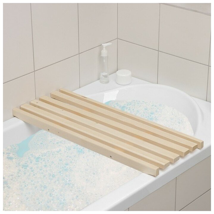 Сиденье для ванны с бортиком 68×27×35 см