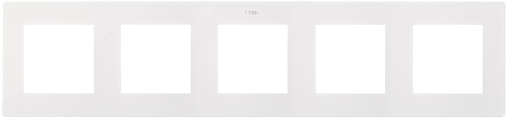 Рамка Simon 24 Harmonie 2400650-030 пятиместная универсальная белая