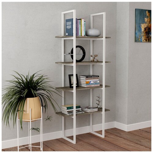 Стеллаж loft [box] Ares Black Дуб Эльзас