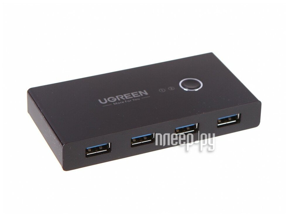 Разветвитель портов UGREEN 2 In 4 Out USB 3.0 Sharing Switch Box US216 (30768)