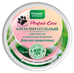 Пчелодар Pchelodar Professional Крем питательный с прополисом и маточным молочком для лап животных 50мл