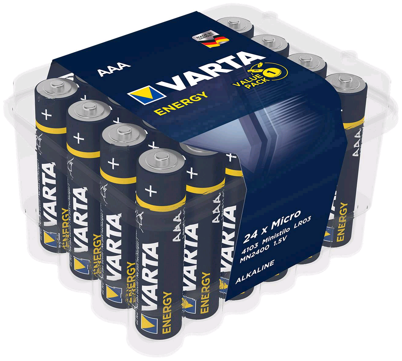 Батарейка Varta ENERGY LR03 AAA BOX24 Alkaline 1.5V 04103229224
