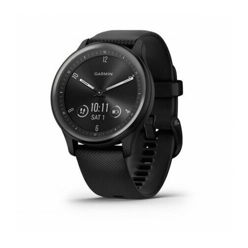 Garmin vivomove Sport черный серый безель с силиконовым ремешком Черный 3200000₽
