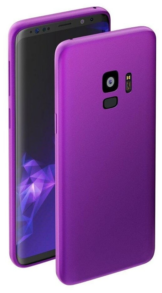 Чехол (клип-кейс) DEPPA Case Silk, для Samsung Galaxy S9, серый [89008] - фото №3