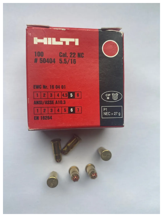 Монтажные патроны HILTI 5.5/16 Cal. 22 Красные (100шт/упак)