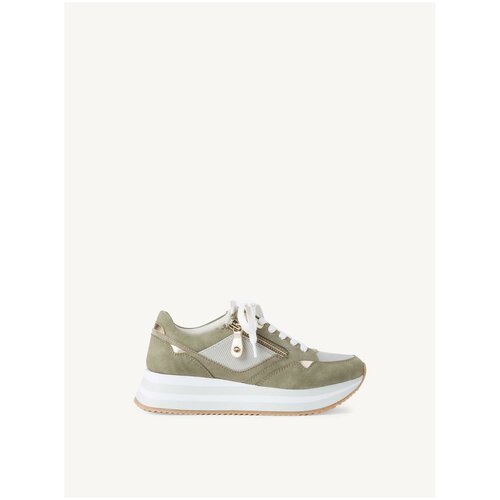 фото Ботинки на шнурках женские tamaris, оливковый комб. 40