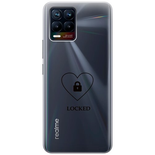 Силиконовый чехол с принтом Locked для Realme 8 / 8 Pro / Рилми 8 / 8 Про силиконовый чехол с принтом don t mention it для realme 8 8 pro рилми 8 8 про