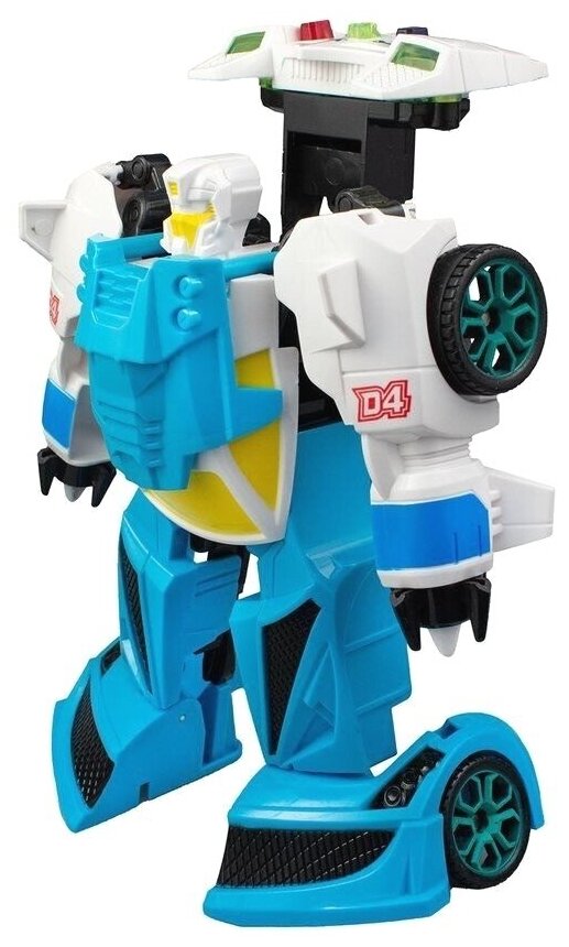 Игрушка-трансформер Big Motors Робо-машинка, голубой (D622-H046A) - фото №4