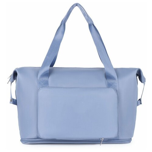 фото Стильная спортивная сумка - трансформер - с отделением для мокрых вещей на молнии - мятная с розовыми ремешками megaleon