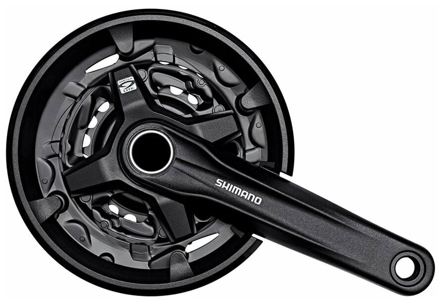 Шатун Shimano MT210 175мм 46/30 для 2*9 ск с защитой черный EFCMT210EX60CL