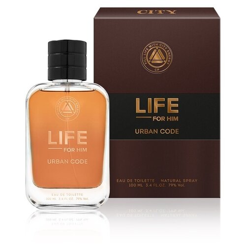 CITY Parfum туалетная вода City Life Urban Code, 100 мл, 338 г