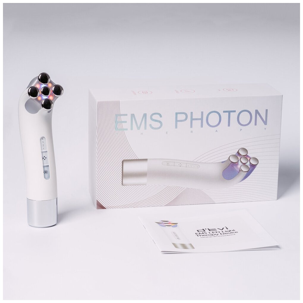 Косметологический прибор для ухода за кожей посредством EMS и LED-терапии D'Evi EMS LED Light Therapy Device - фотография № 5