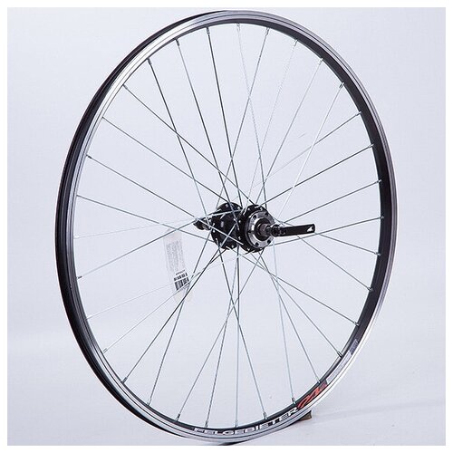 фото Колесо 27,5" заднее 32 спицы двойной обод (колесо 27,5" зад двустен обод 32 отв., втулка sf b07r алюм под диск 6 болтов, эксцентрик, про) felgebieter