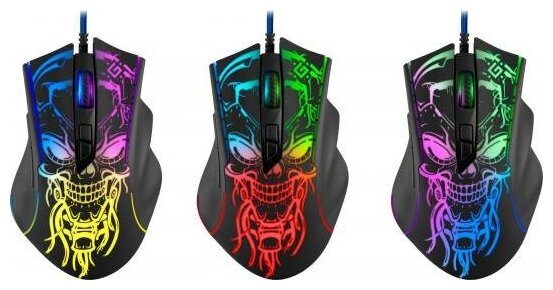 Мышь проводная Defender GM-928 чёрный USB