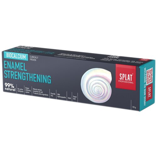 Зубная паста SPLAT Professional Biocalcium Enamel Strengthening, 125 мл, разноцветный