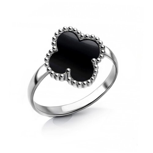 Кольцо из серебра клевер, 16,5 р.