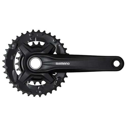 Система шатунов Shimano FC-MT210-B2, FOR REAR 9-SPEED без защиты, под Hollowtech II, 36-22T, 175 мм,