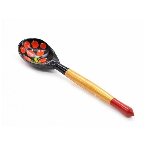 Ложка деревянная чайная роспись Чернушка