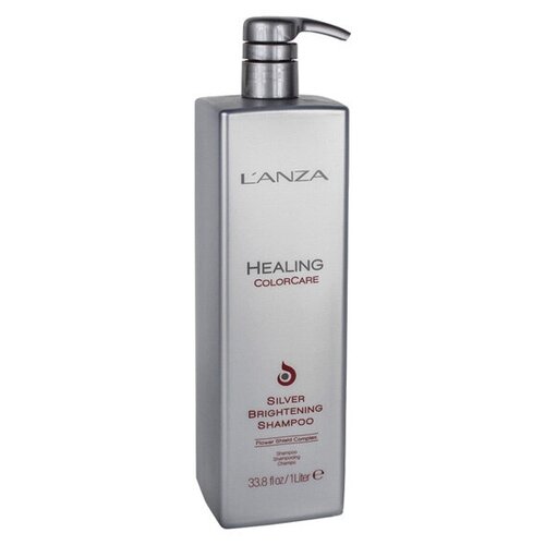 Шампунь против желтых оттенков LANZA Silver Brightening Shampoo (1000 мл)