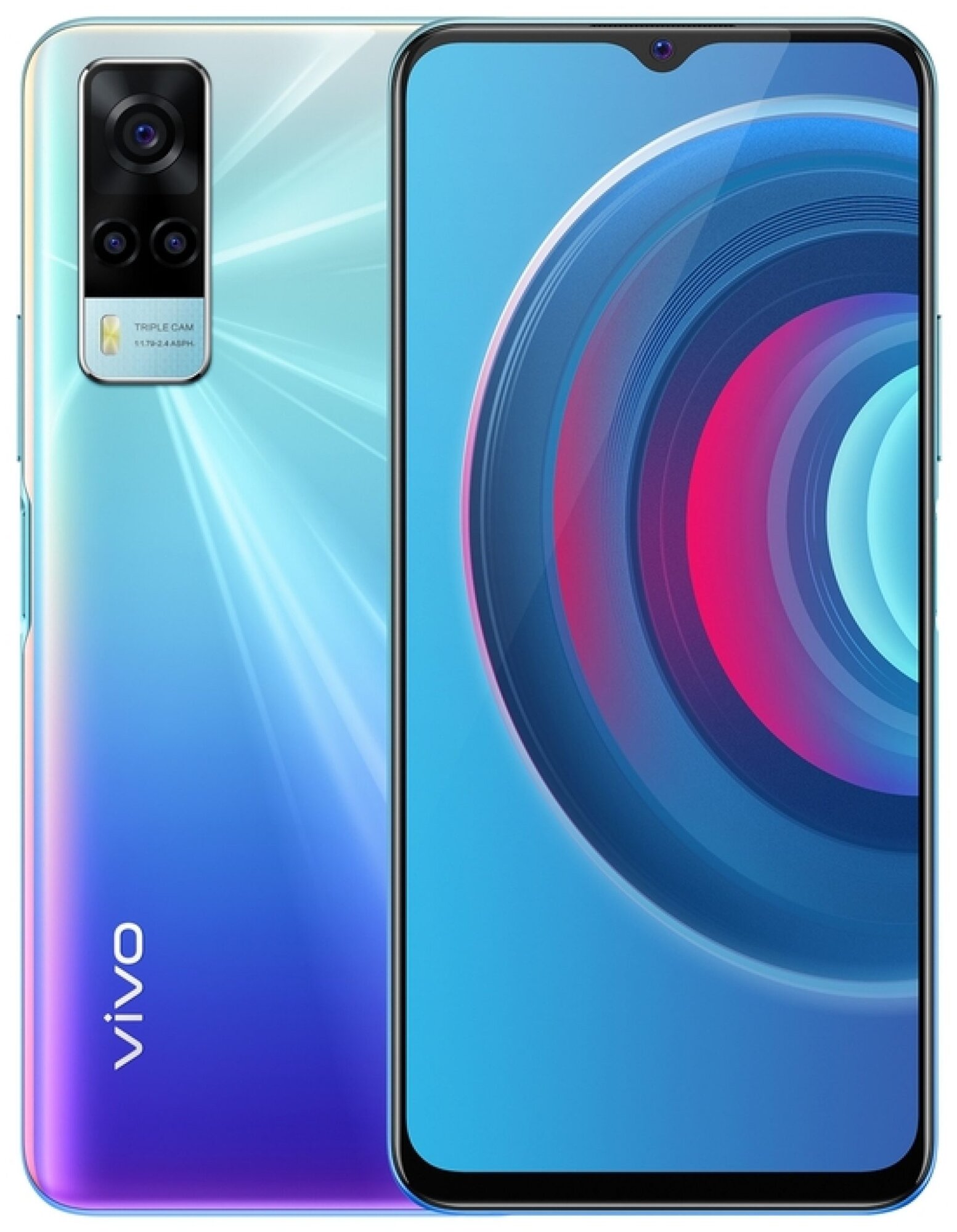 Смартфон vivo Y53s 6/128 ГБ, Dual nano SIM, Радужное небо