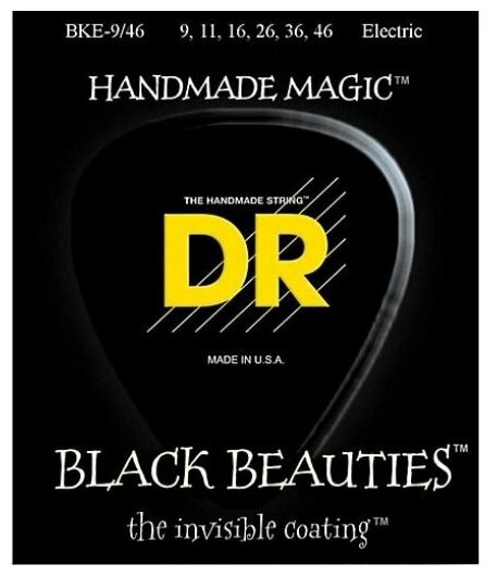 DR BKE-9/46 Black Beauties Electric 9-46 струны для электрогитары