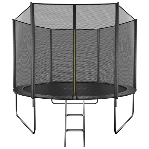 Каркасный батут GetActive Jump 10FT с лестницей и внешней сеткой 10360S2Y-L 305х305х246 см , черный
