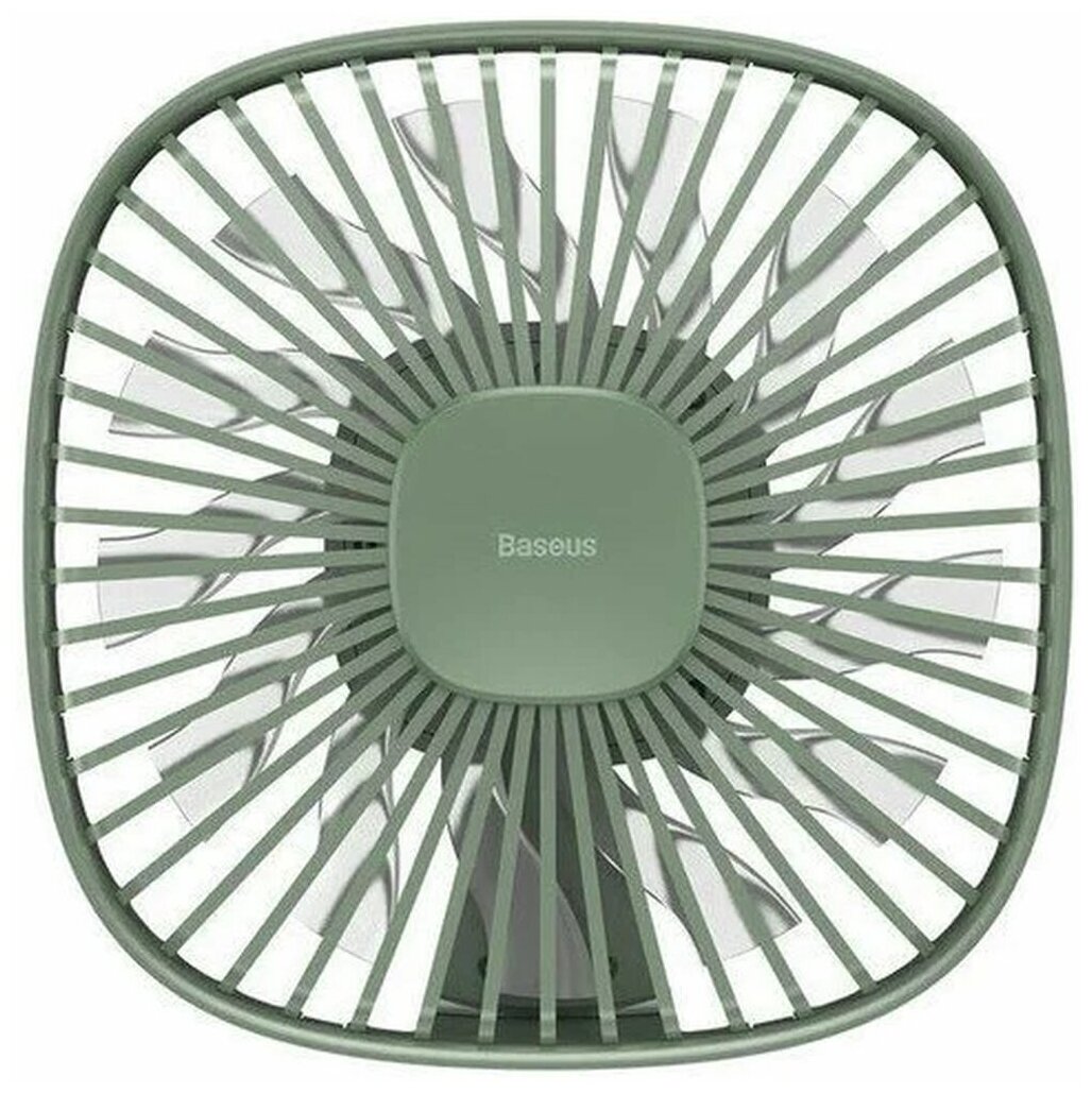 Вентилятор портативный Baseus Natural Wind Magnetic Rear Seat Fan (CXZR-06) Green - фото №3