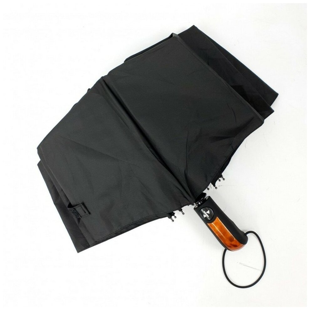 Зонт полуавтоматический Unipro, 31см,R-2111,Зонт черный, мужской, женский, зонтик, защитой от ветра, светоотражающей, зонтик гриб