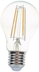 Лампа светодиодная энергосберегающая Sholtz 8Вт 220В груша A60 E27 4000К стекло филаментная (Шольц) FOB5105