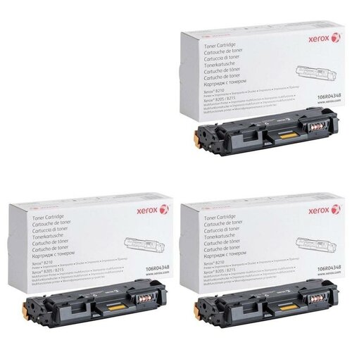 Xerox Картриджи комплектом Xerox 106R04348-3PK 106R04348 черный 3 упаковки, High Capacity [выгода 3%] 9K