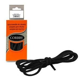 Corbby Шнурки круглые тонкие, черные, 90 см - фотография № 11