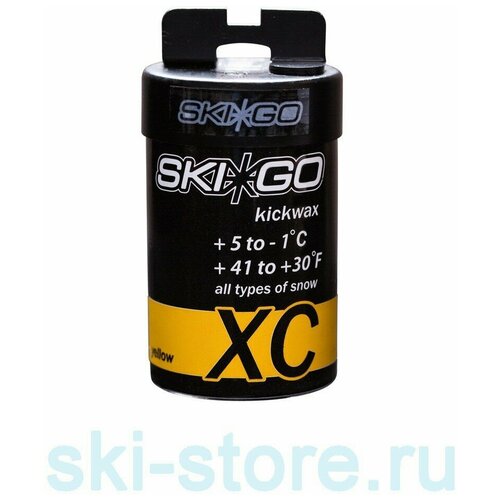 Мазь держания Skigo XC (+5-1 C), Yellow, 45 гр. наборы skigo skin wax flour stick мазь скольжения