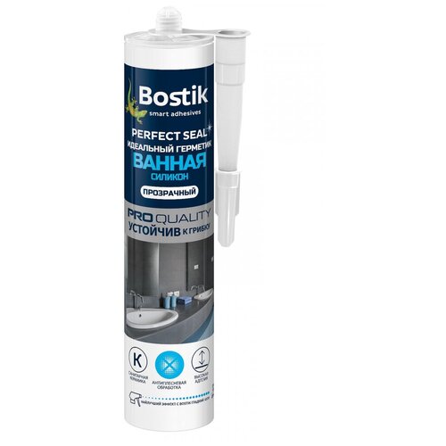 BOSTIK Perfect Seal Идеальный герметик Ванная Силикон прозрачный 280мл BOK212793P bostik fix